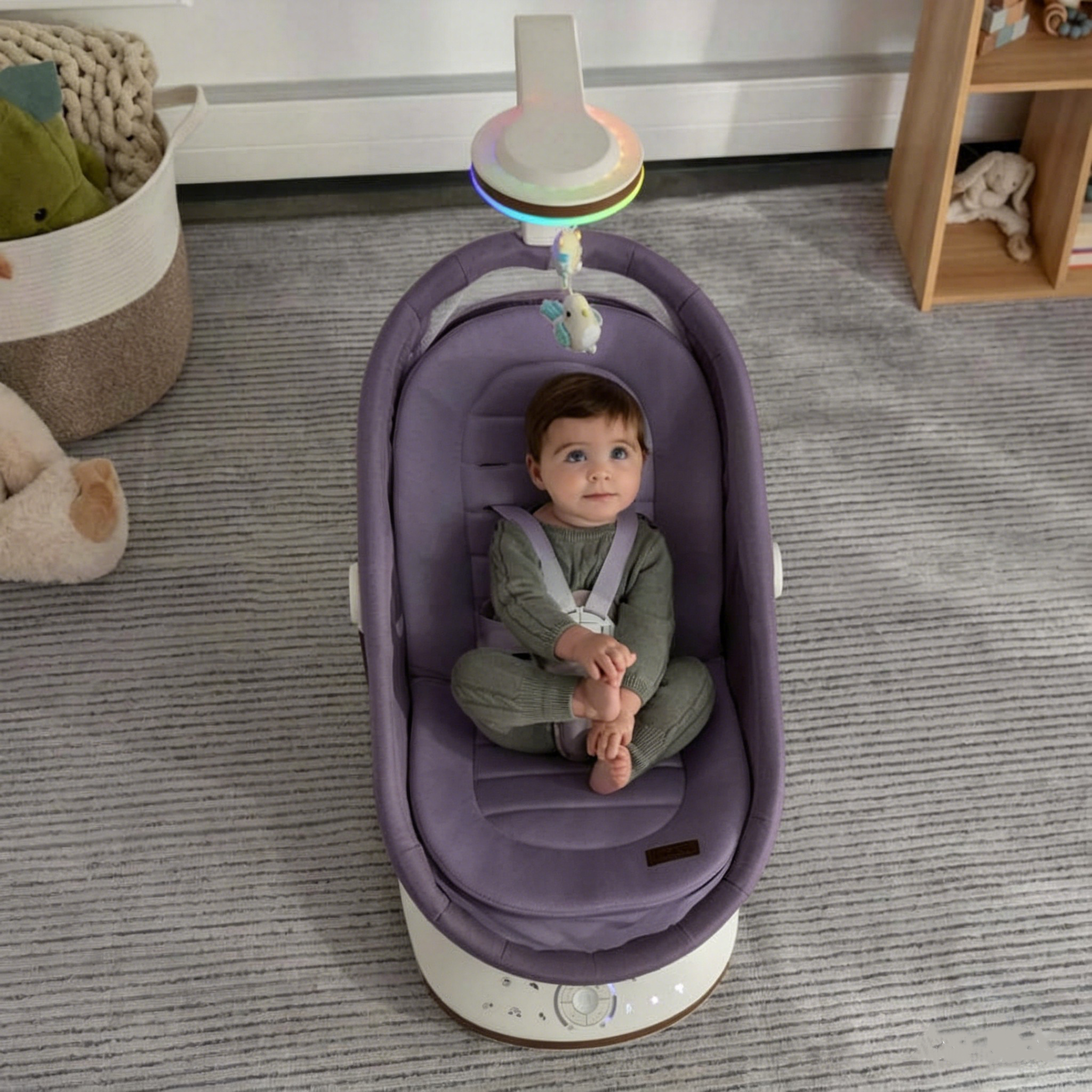 🌈Portable Bouncer Rocker with Bluetooth Music