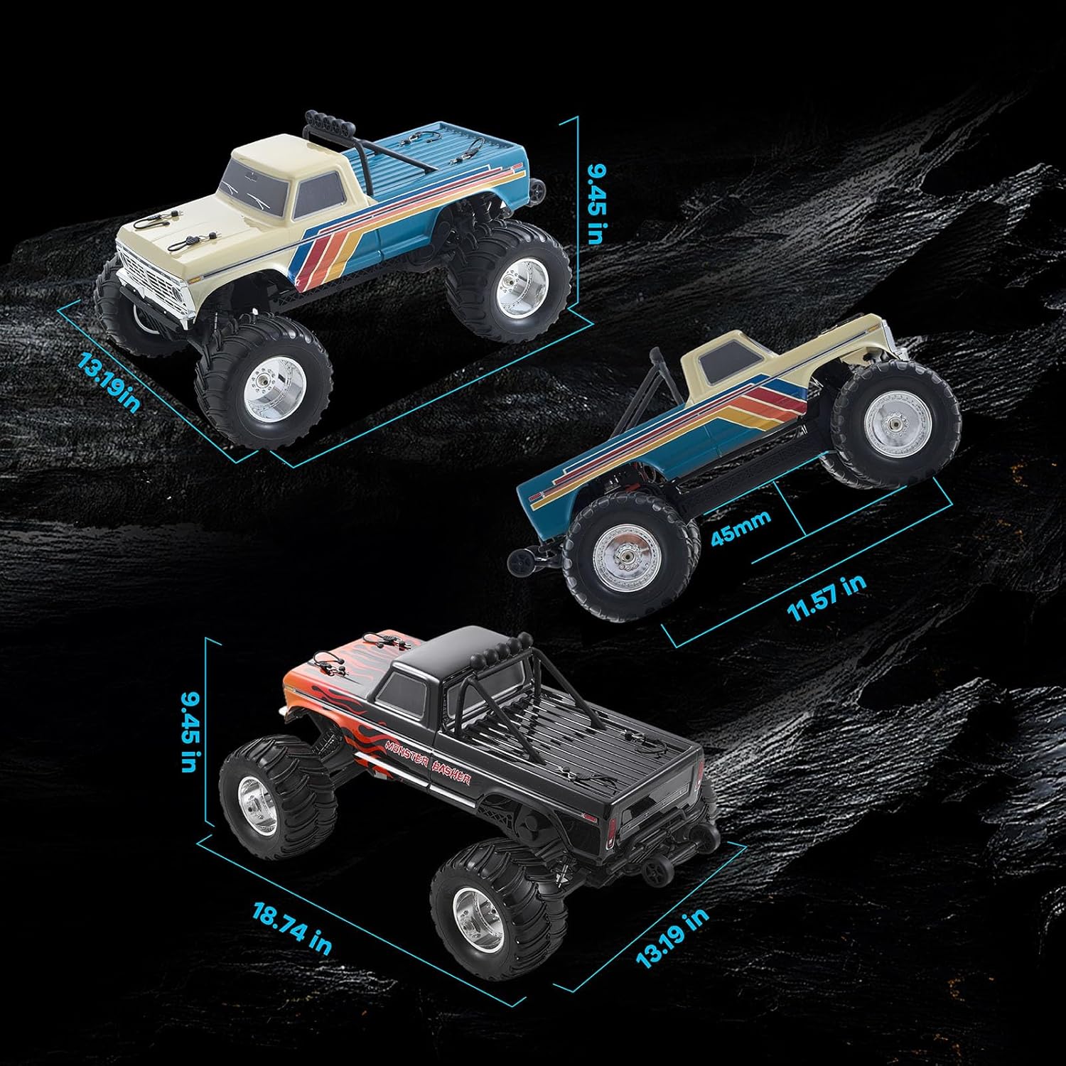 🔋🚗4WD High-Speed Remote Control Off-Road Car