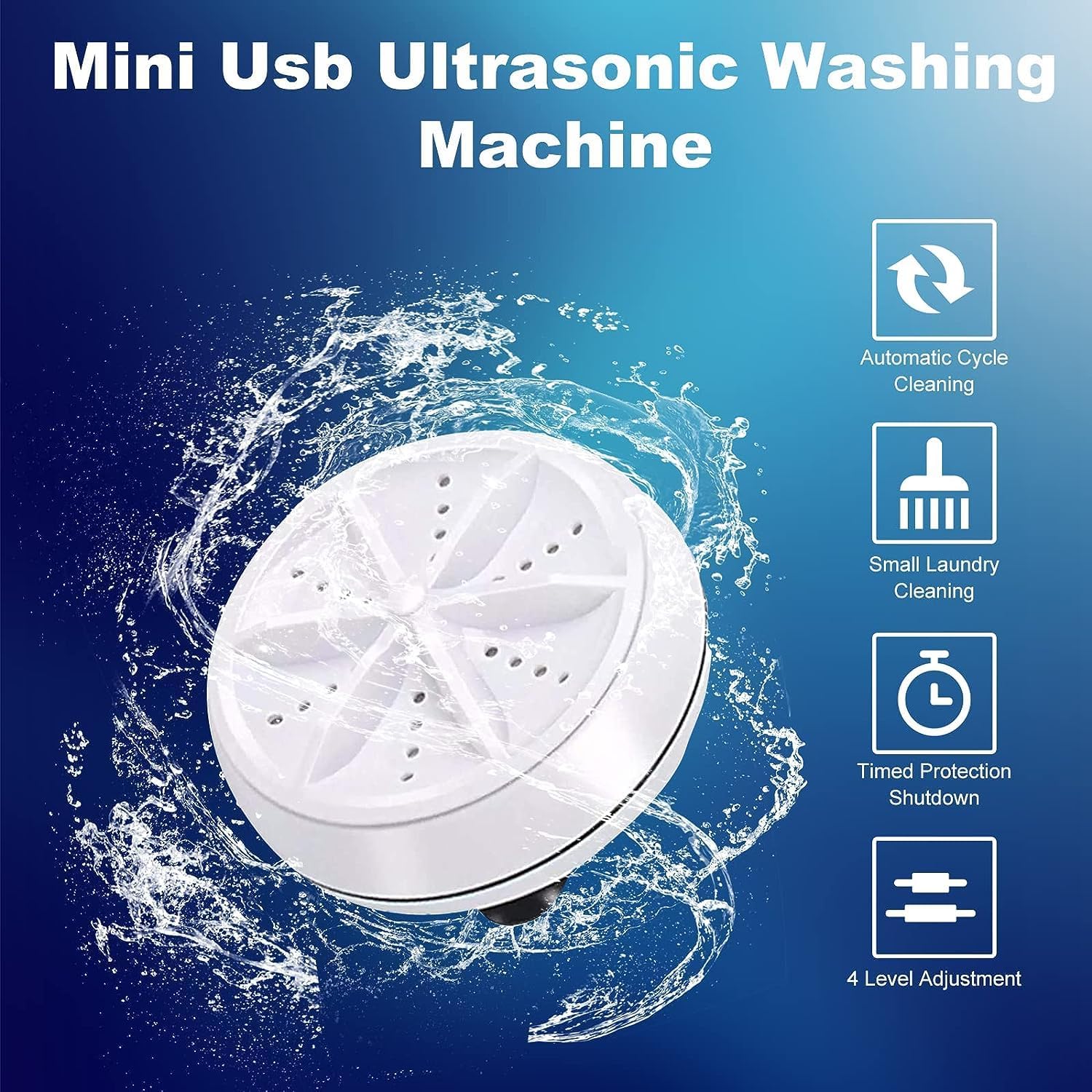#🍽️Mini Portable Ultrasonic Dishwasher