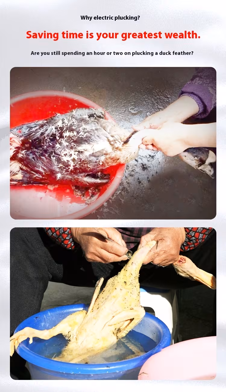 a rechargeable electric poultry hair puller   of pulling   duck feathers   suitable for kitchen use   and labor saving a perfect electric hair puller tool gadget sets Product details 5