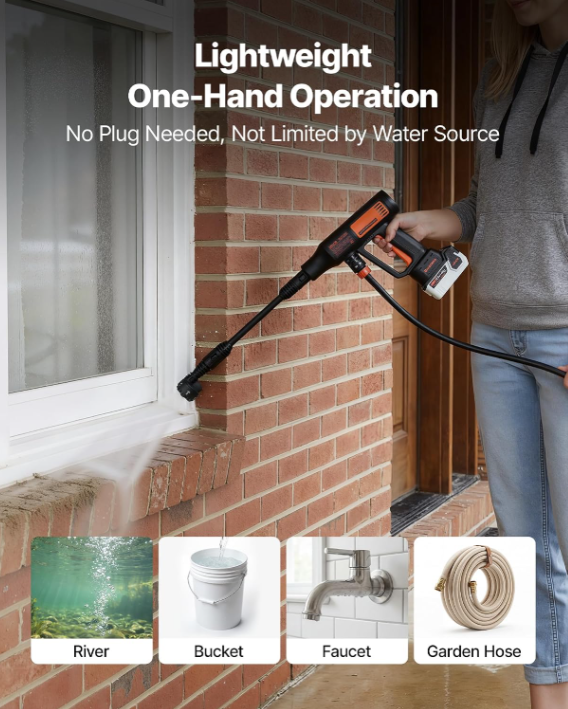Cordless Pressure Washer⚡ Today Only! Grab 70% OFF Before It’s Gone! 🎉