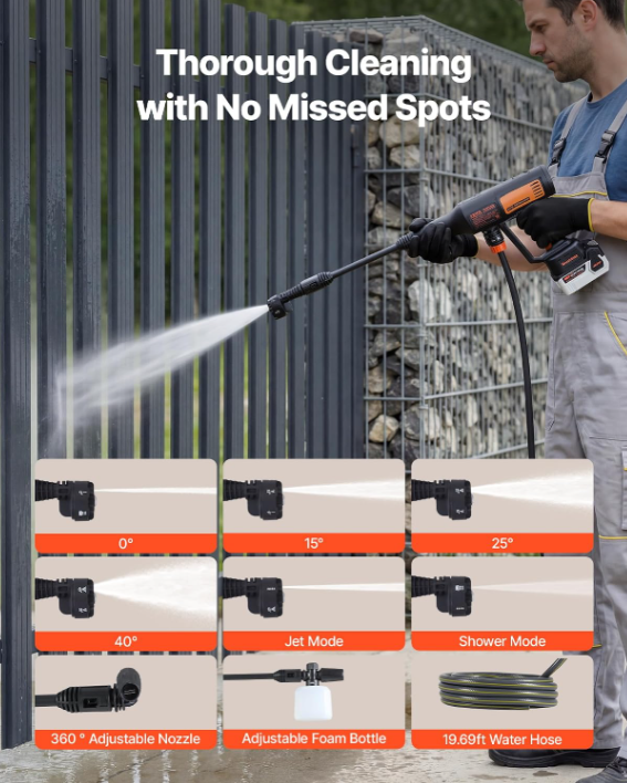 Cordless Pressure Washer⚡ Today Only! Grab 70% OFF Before It’s Gone! 🎉