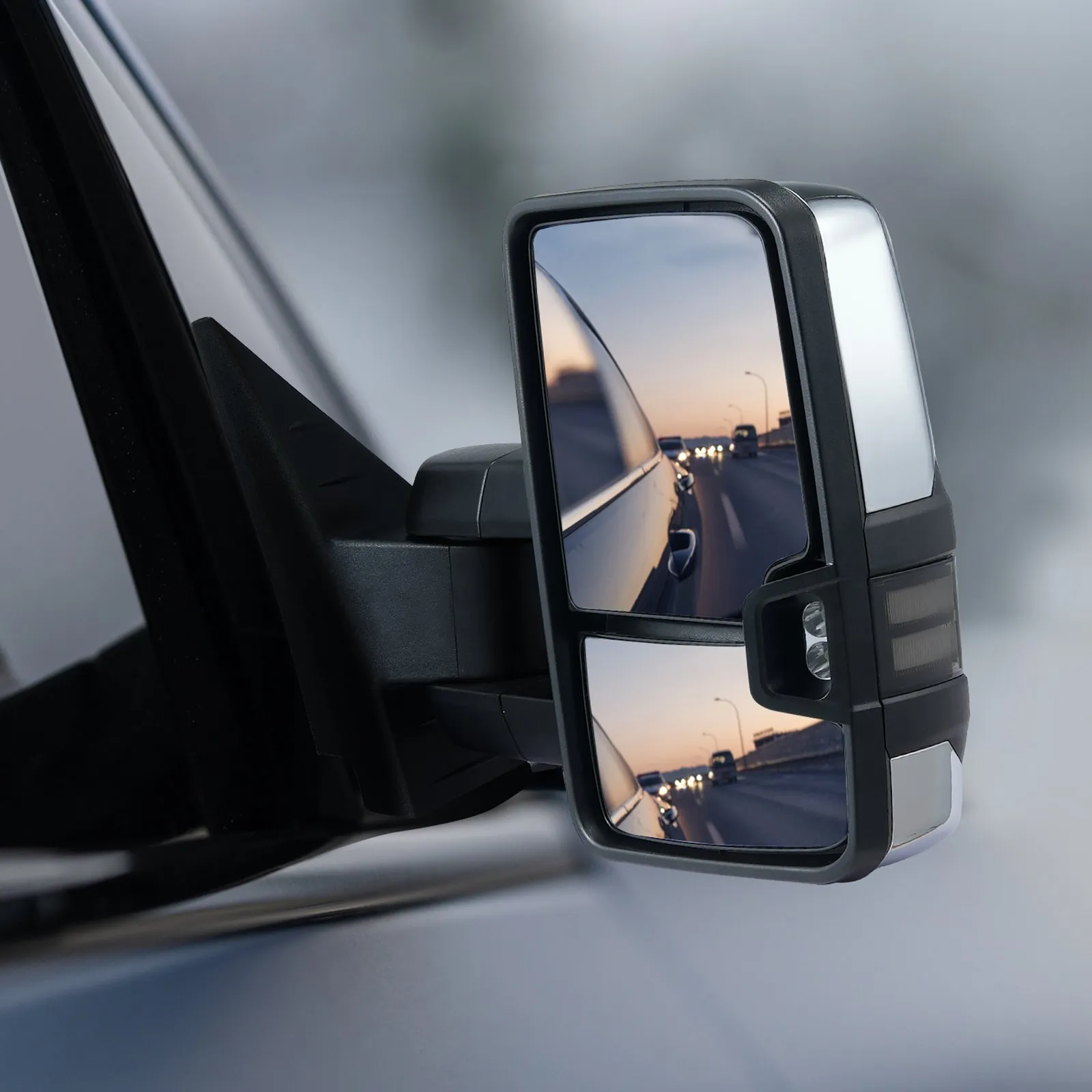 Towing Mirrors, Left & Right Pair Set 