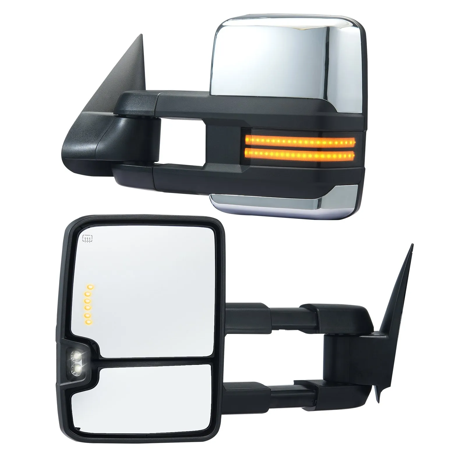 Towing Mirrors, Left & Right Pair Set 