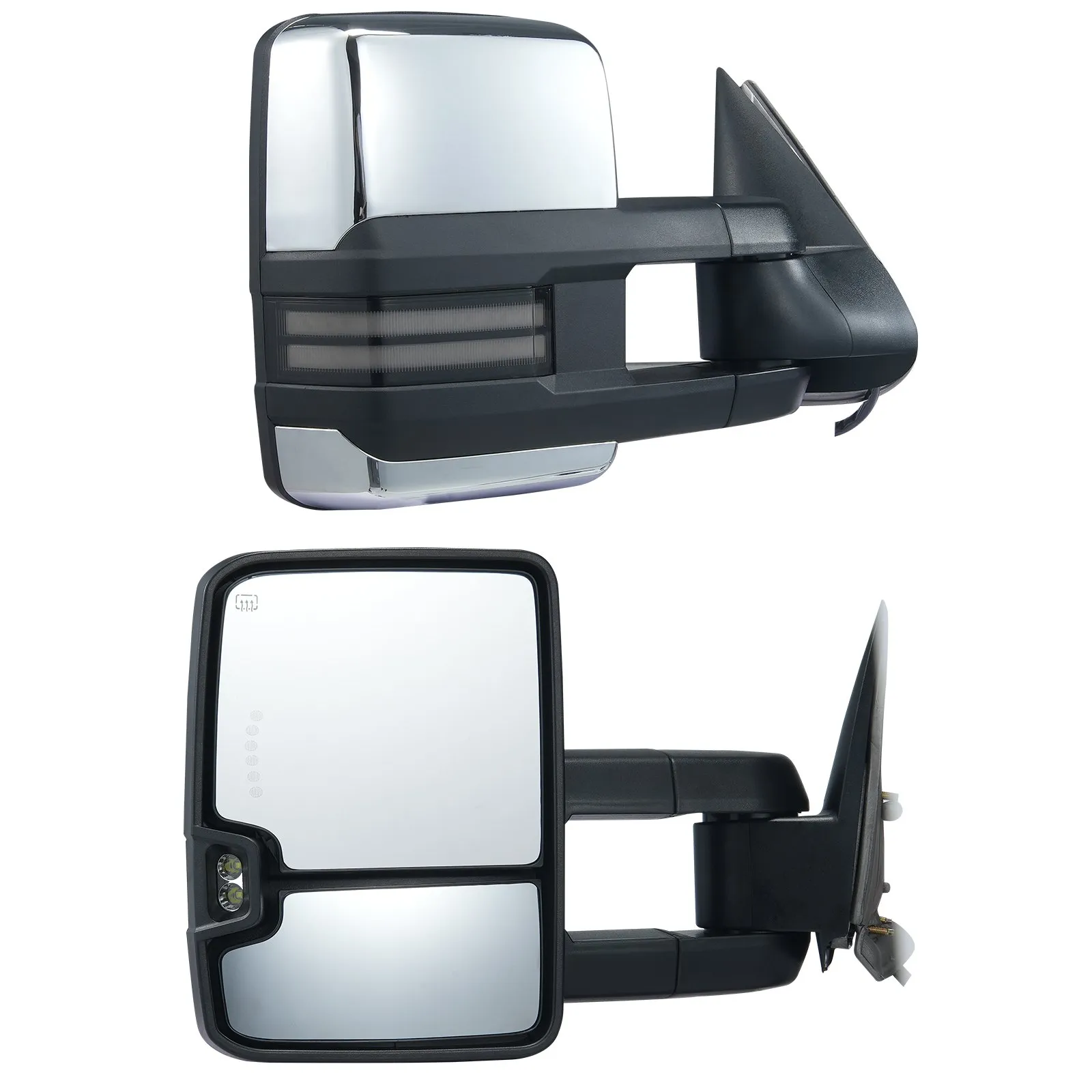 Towing Mirrors, Left & Right Pair Set 