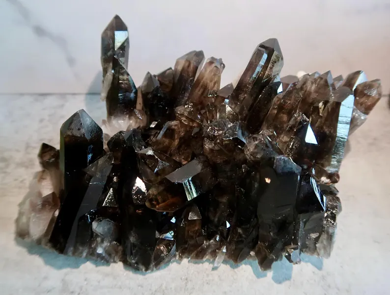 Smoky Quartz Cluster, 16.1 × 10.1 × 7.3 cm, 863g