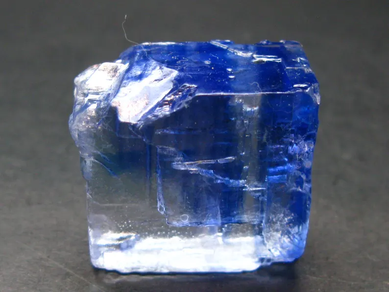 Blue Halite Crystal From USA - 1.2" - 35.25 Grams