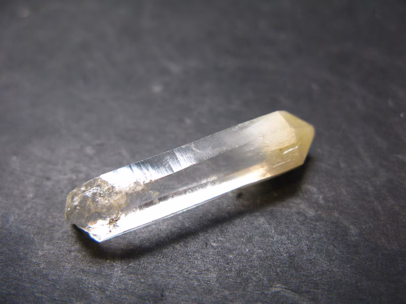 Rare Mango Quartz w/ Hallyosite Crystal From Colombia - 1.4" - 3.94 Grams