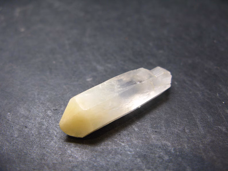 Rare Mango Quartz w/ Hallyosite Crystal From Colombia - 1.4" - 5.0 Grams