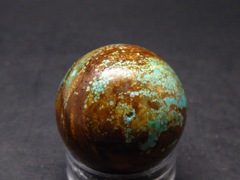 Genuine Turquoise Ball Sphere From USA - 1.3" - 51.75 Grams