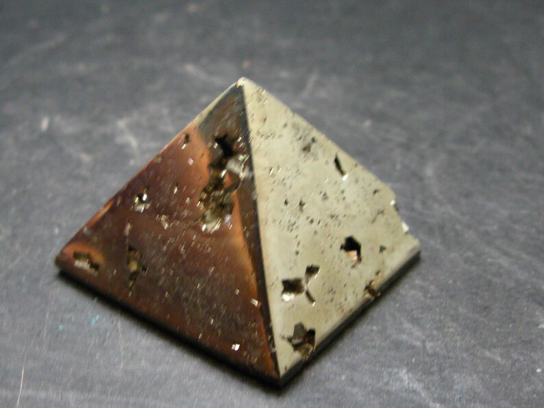 Pyrite Crystallized Pyramid From Peru - 1.3" - 44.08 Grams
