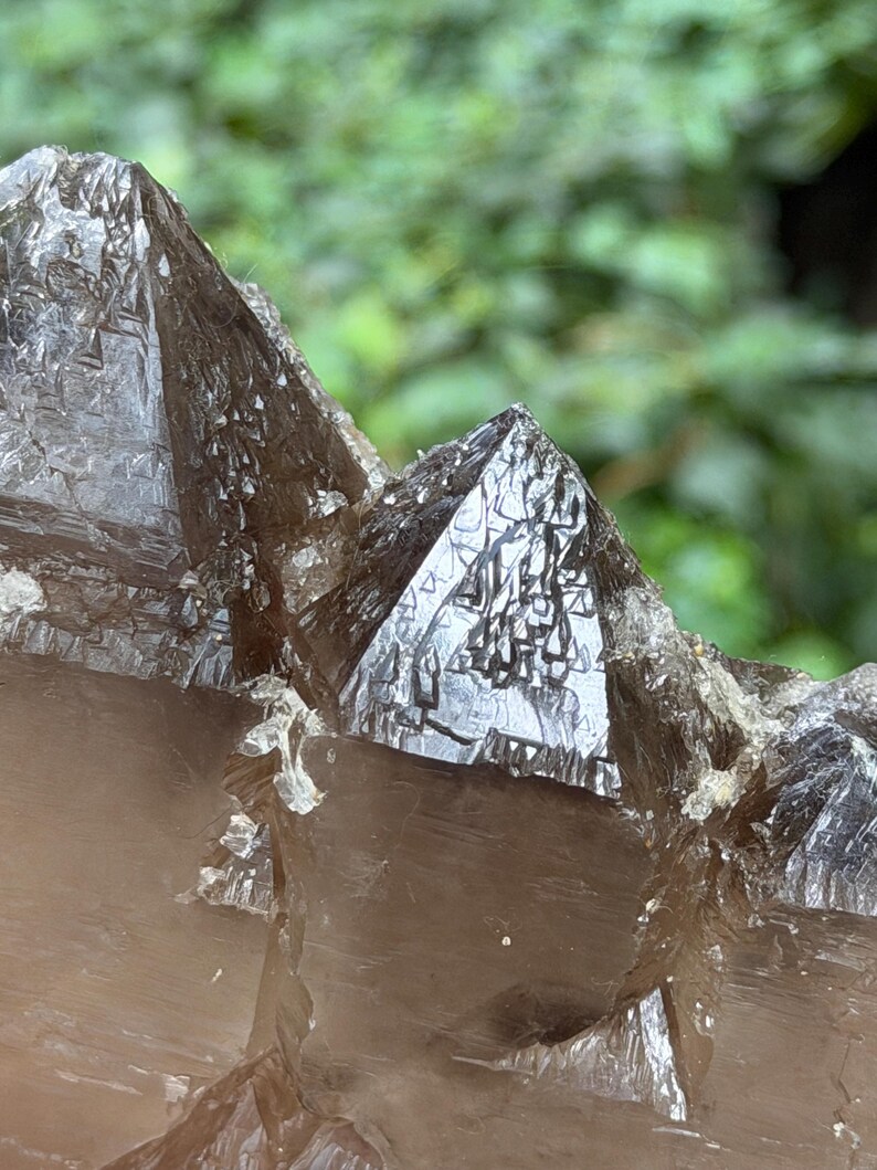 Shining Double Terminated Record-keeper Smoky Quartz/Energy Crystal/Tangerine Quartz/Yellow Stone/Special gift-957 g