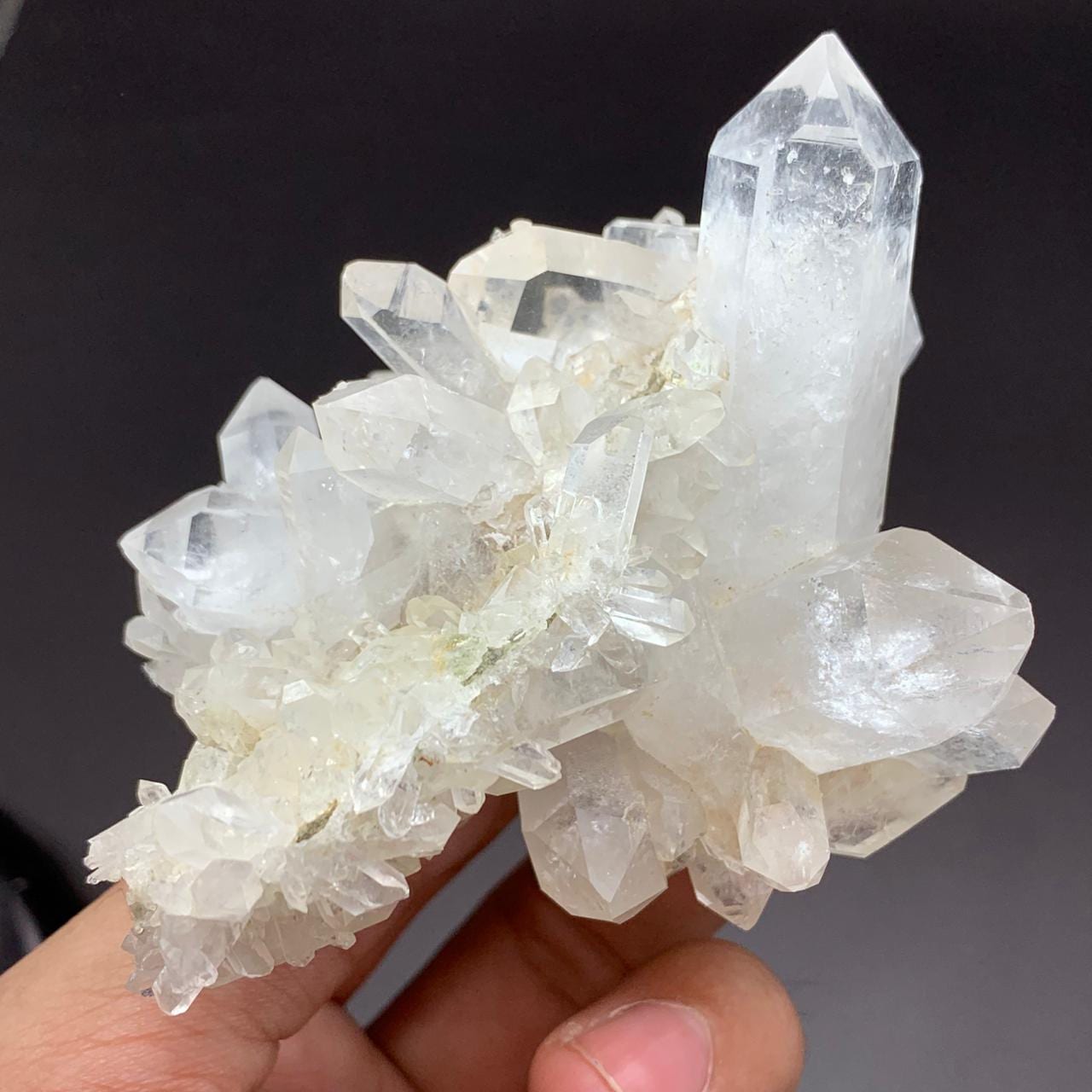 Natural Clear Quartz Crystal Cluster