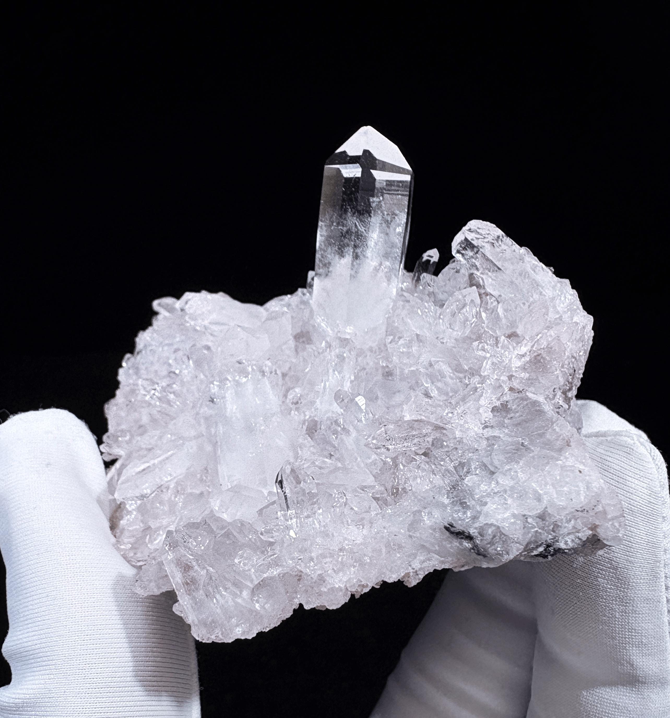 Pink Quartz Crystal Cluster