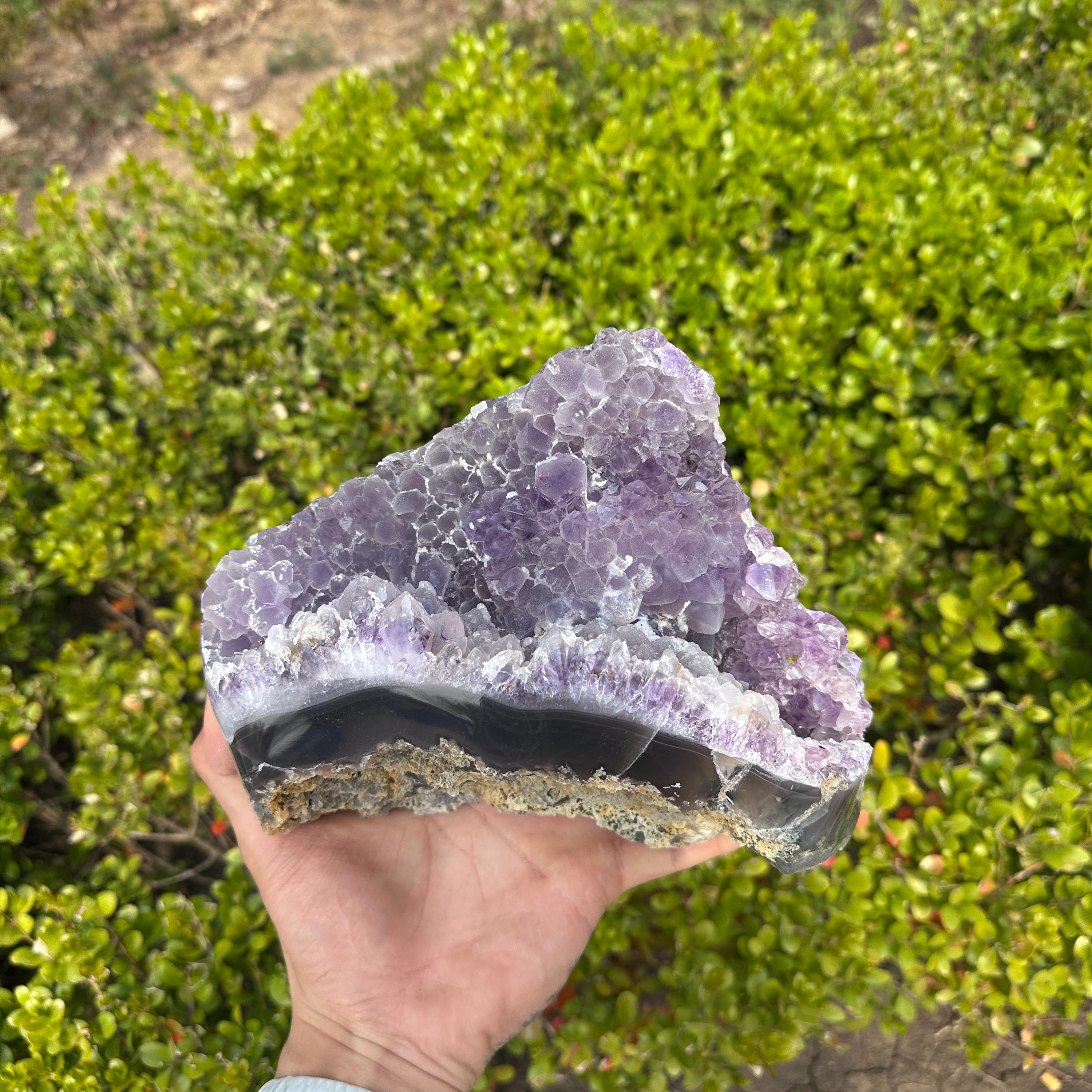 Sugar Druzy Amethyst Cluster, 6.17lb
