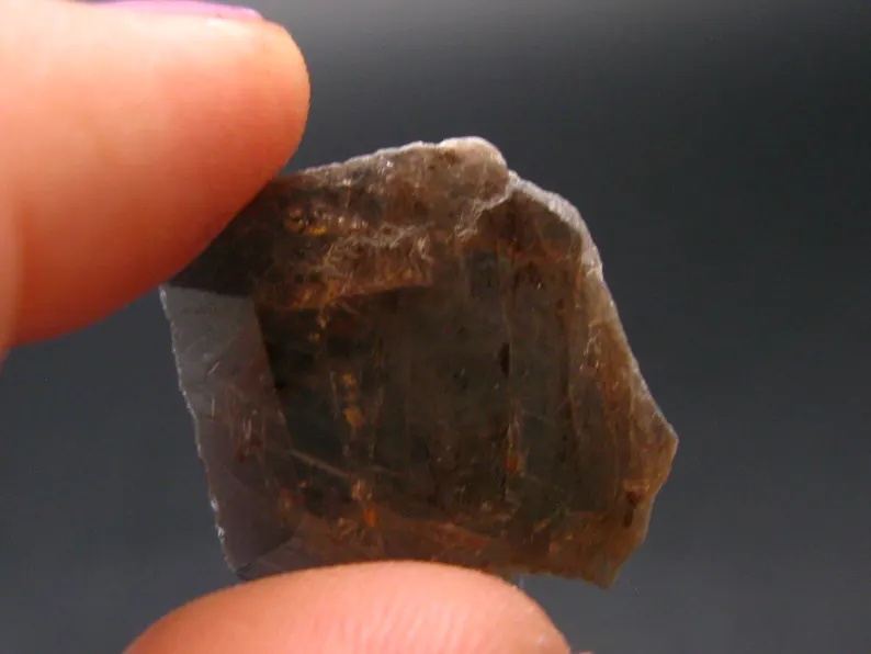 Fine Axinite Crystal from Russia - 0.9" - 2.45 Grams