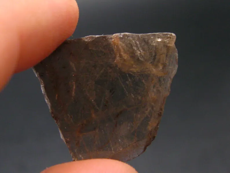 Fine Axinite Crystal from Russia - 0.9" - 2.23 Grams