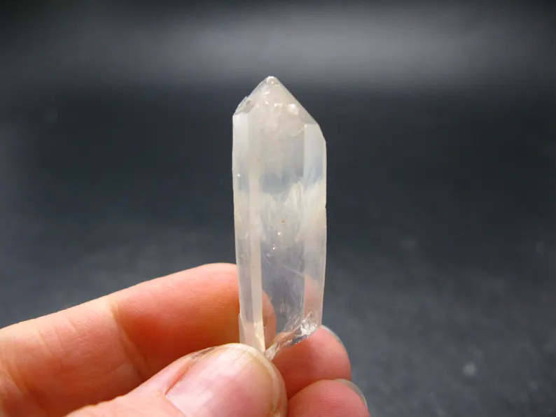 Rare Mango Quartz w/ Hallyosite Crystal From Colombia - 1.6" - 7.35 Grams