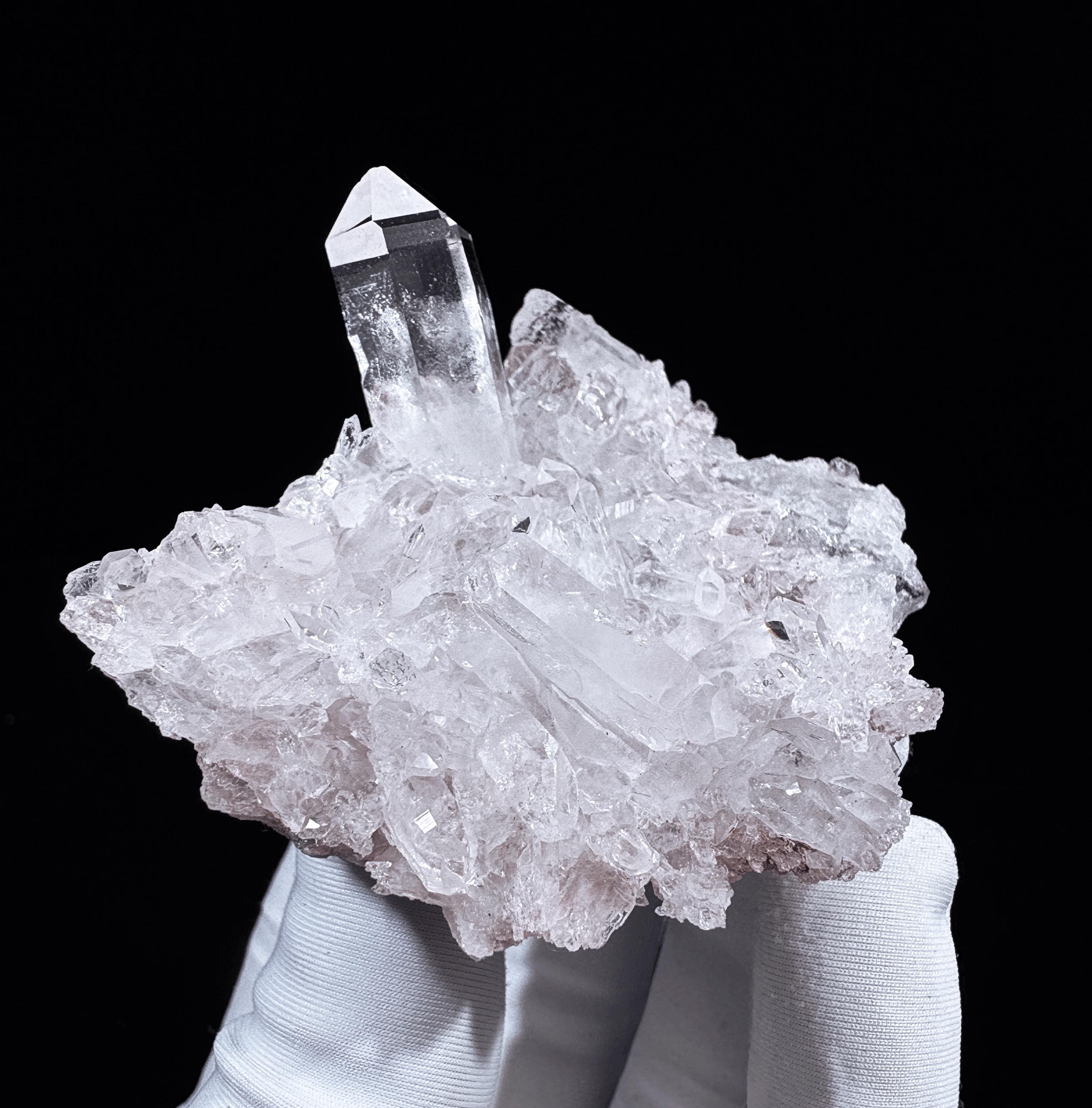 Pink Quartz Crystal Cluster