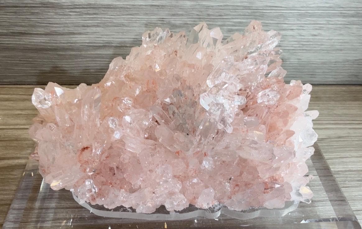 Pink Quartz Crystal Cluster