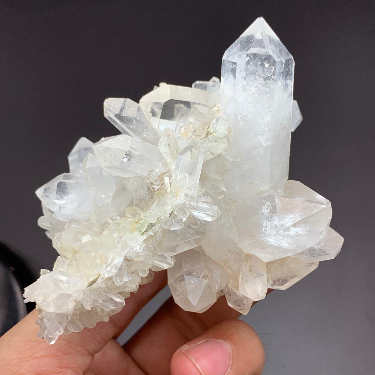 Natural Clear Quartz Crystal Cluster