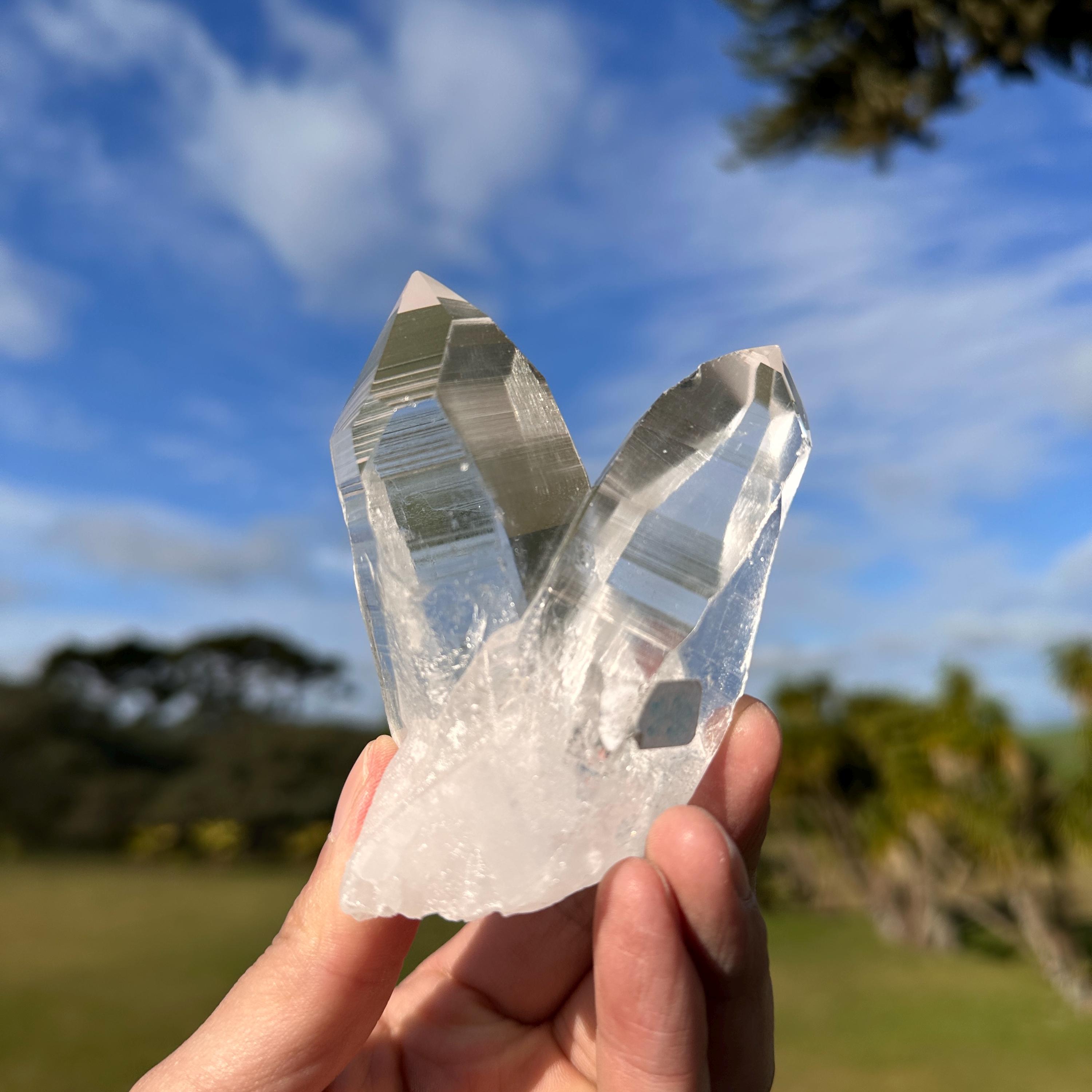 Clear Quartz Point Cluster
