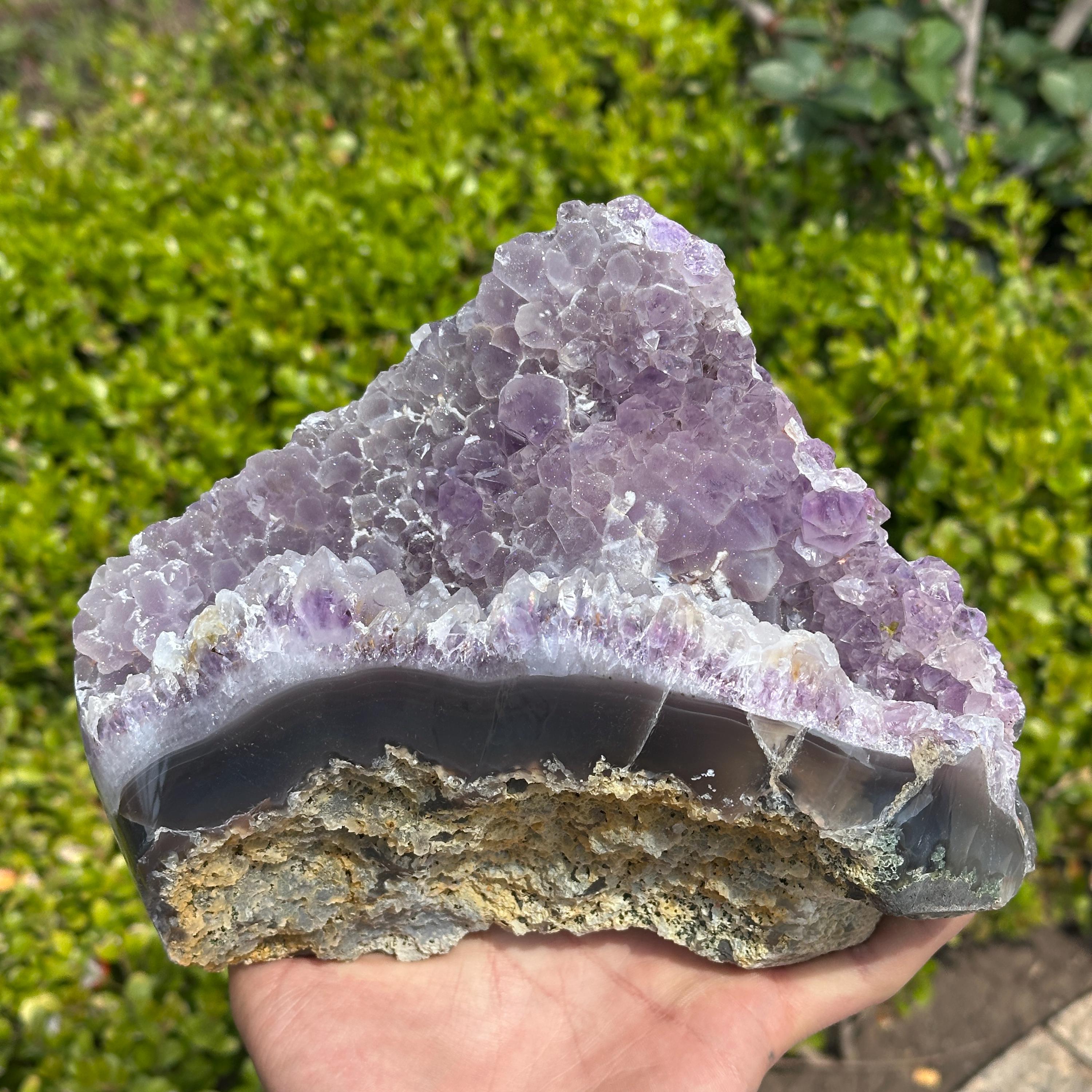Sugar Druzy Amethyst Cluster, 6.17lb