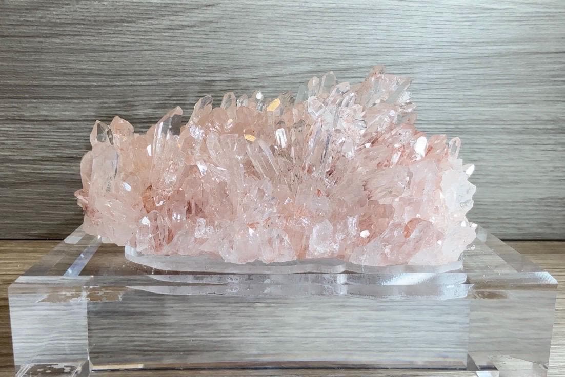 Pink Quartz Crystal Cluster
