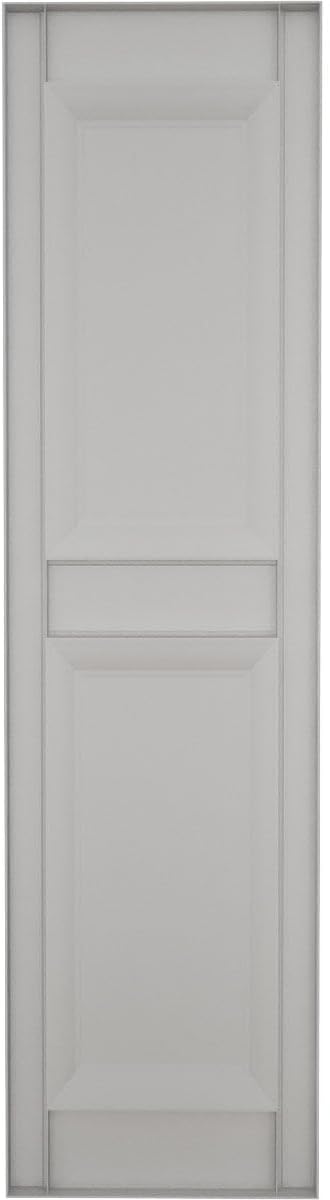 12"W x 35"H EverColor Raised Panel Exterior Vinyl Shutters, w/Installation Shutter-Lok's & Matching Screws (Per Pair), White