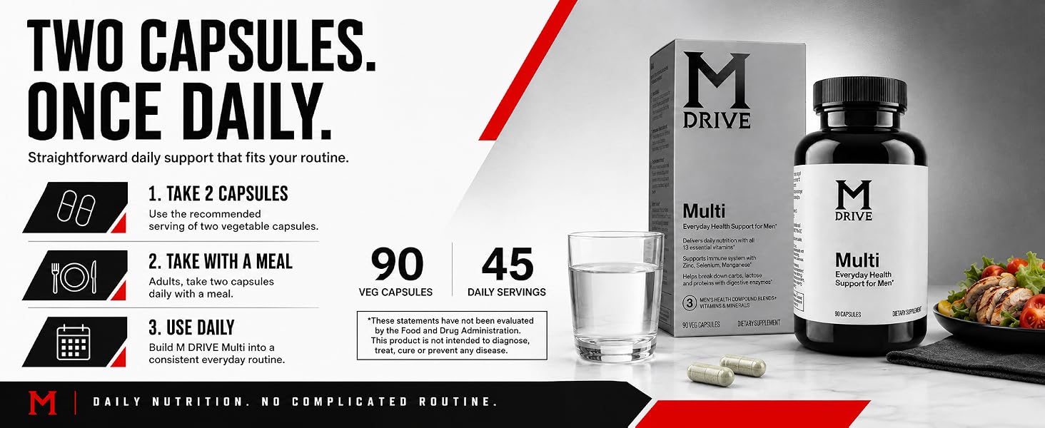 m drive multivitamin routine
