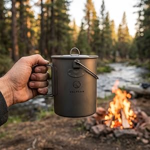 thick strong titanium pot