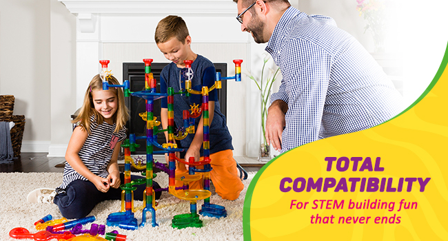 Family playtime with Marble Genius