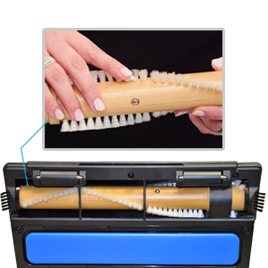 soft brush roll for premium soft carpet gentle of fibers recommended by carpet manufacturerse