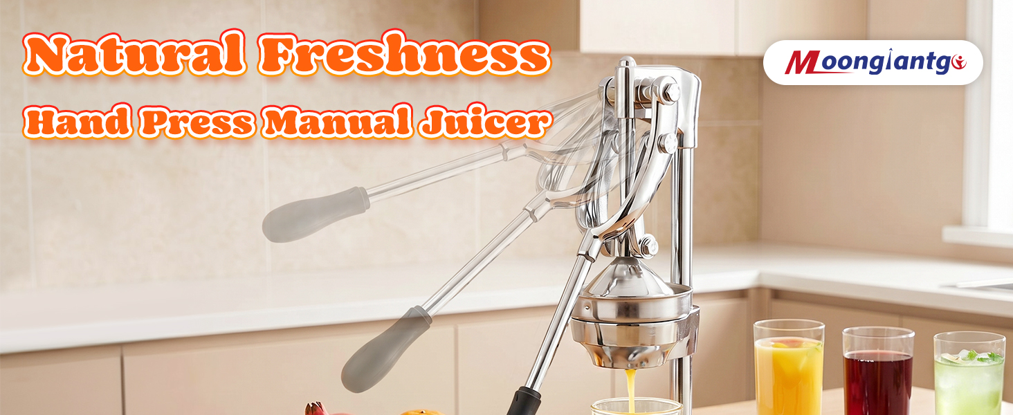 Moongiantgo Commercial Manual Juicer Hand Press Citrus Juicer Extractor