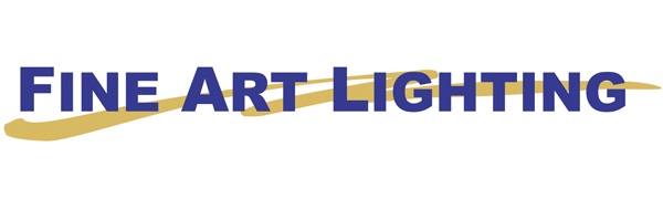 Fine Art Lighting in bold blue font