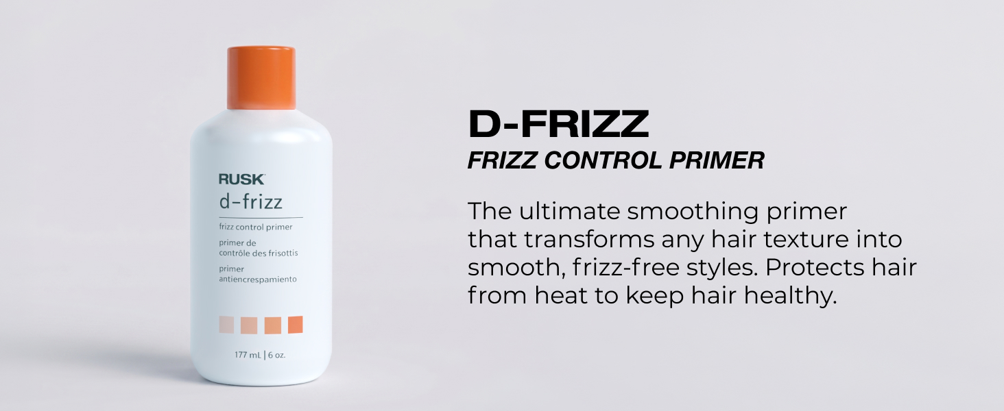rusk wired flexible styling cream full collection d-frizz frizz control primer