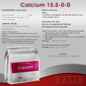 Highly soluble calcium supplement to support cell wall strength and improve nutrient transport