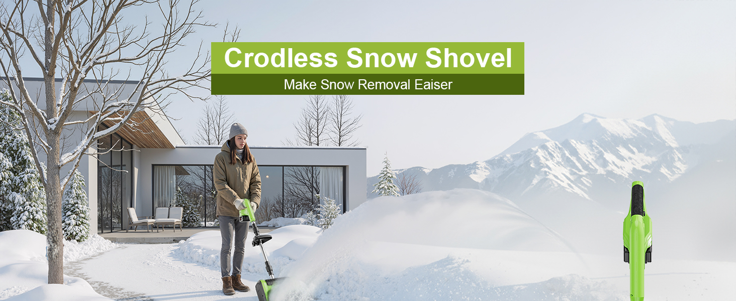 DEGGE Cordless Snow Shovel