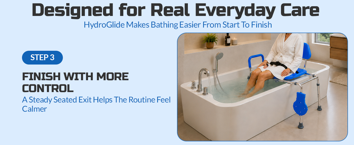 Platinum Health Sliding Shower Chair HydroGlyde