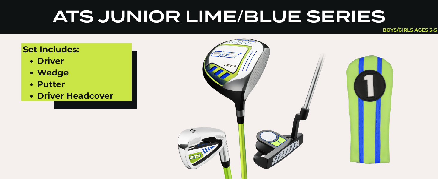 ATS Junior Lime/Blue Set