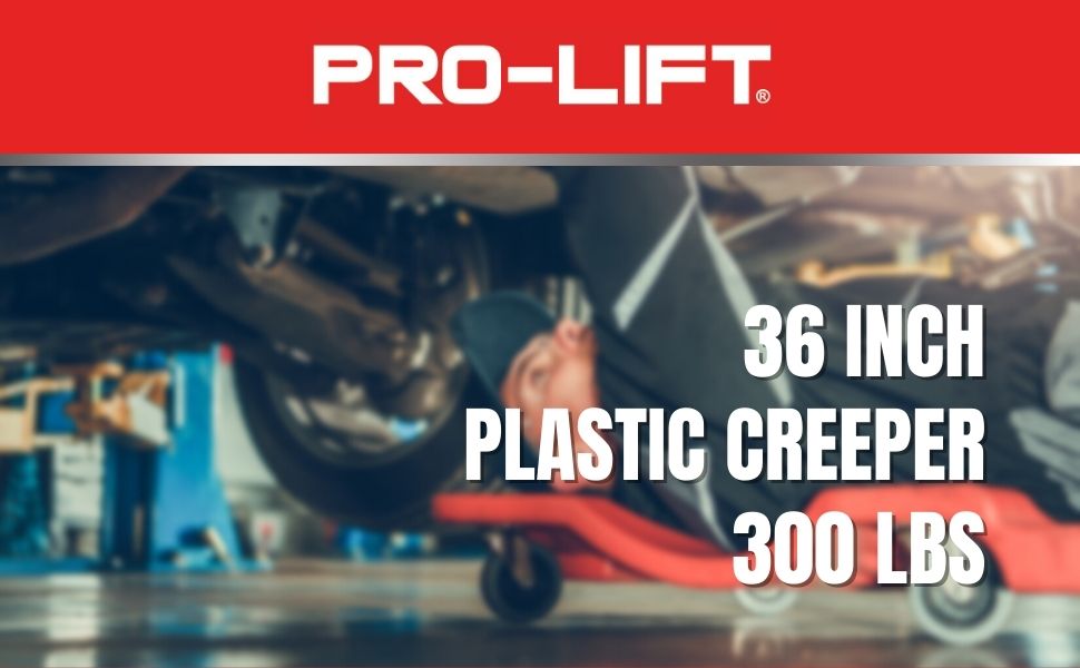Pro-Lift PL9350 Plastic Creeper 36 inch 300 lbs