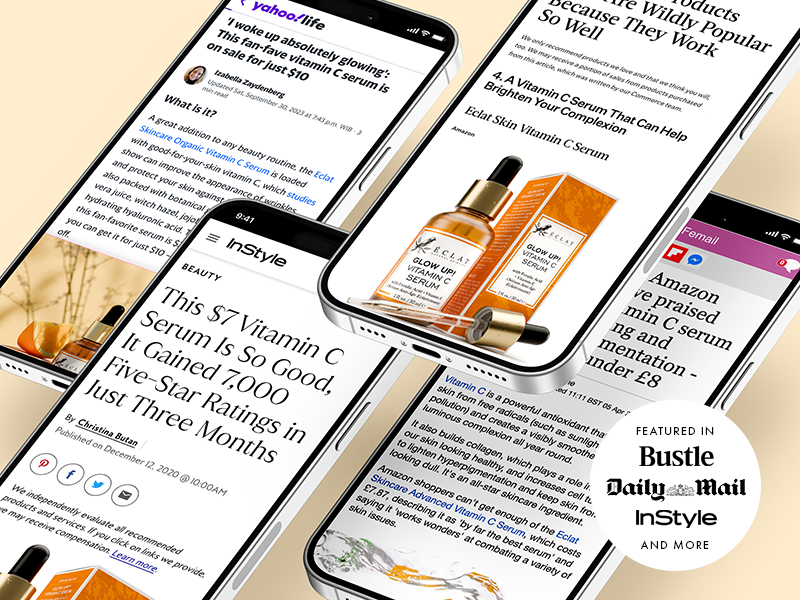 Eclat Skincare suero de vitamina c para el rostro active vitamin c serum vitamin c facial serum pure