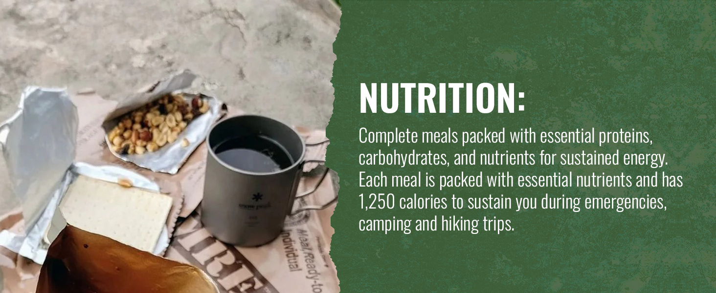 Nutririon emergencies camping hiking trips