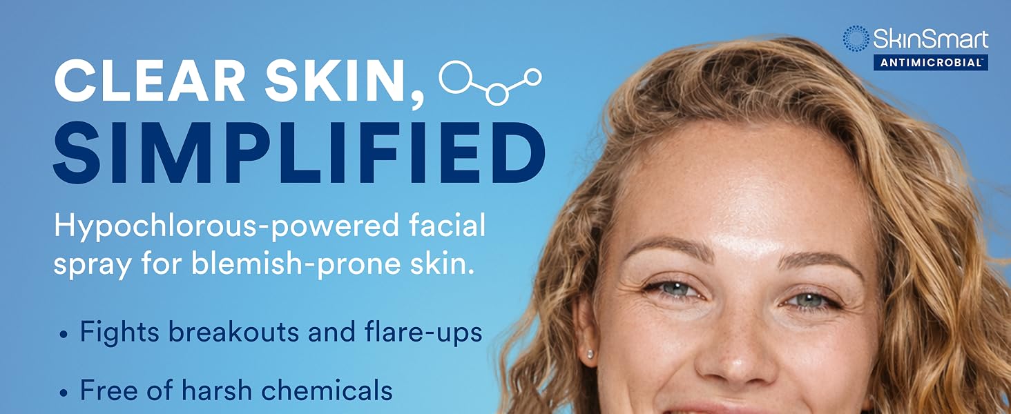 SkinSmart Antimicrobial Facial Cleanser For Acne, Targets Bacteria For Active Teenage Athletes