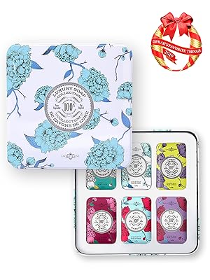 gift set holiday christmas home bath present idea tin box women hand body scent french organic