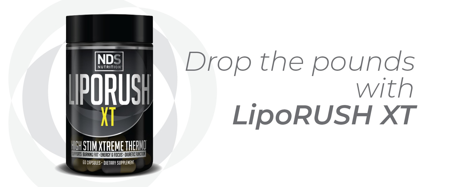 NDS Nutrition LipoRUSH XT Maximum Strength Fat Burner to Drop the Pounds