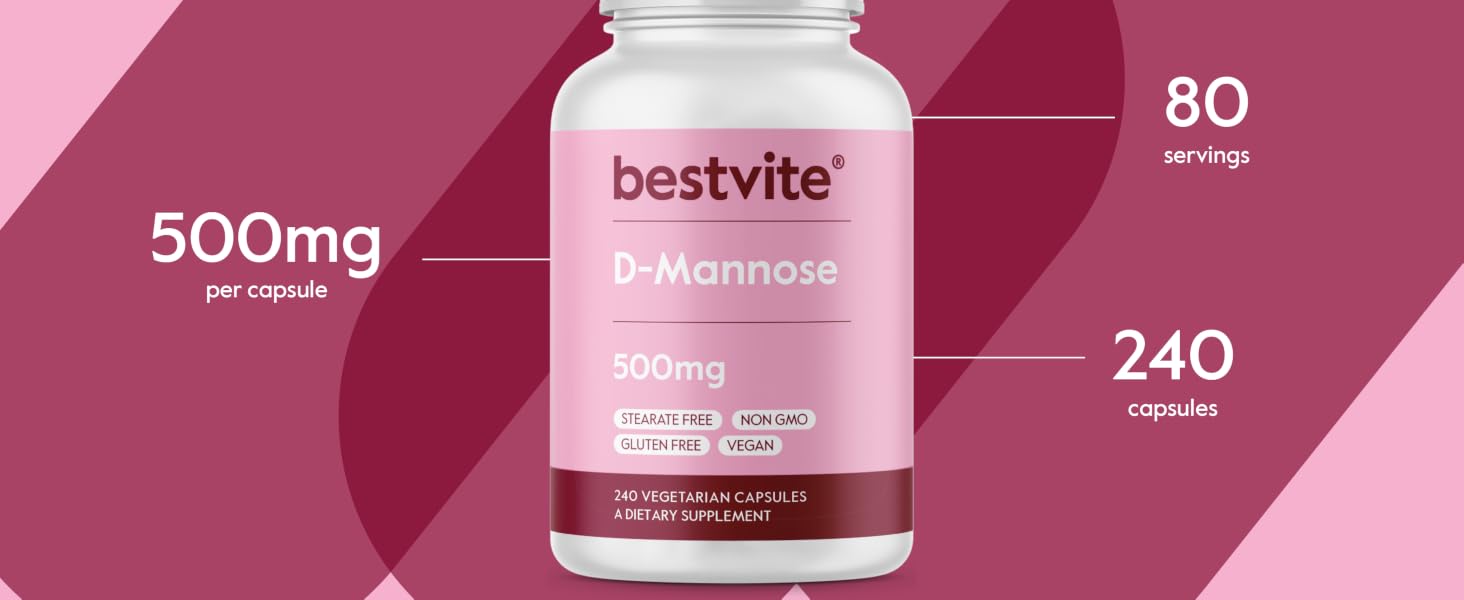 urinary pain relief urinary tract infection treatments d mannose powder d-mannose 500mg capsules