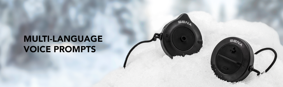 Sena Snowtalk 2 - Universal Bluetooth Headset for Snow Helmets with Built-In Wireless Intercom