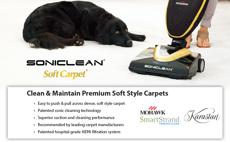 soniclean soft carpet vacuum cleaner sfc-7000
