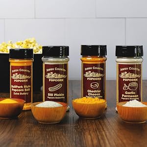 Amish Country Popcorn Toppings seasoning flavors